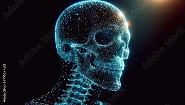 Fototapeta Digital Skull.