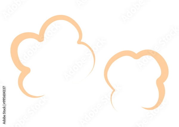 Obraz もくもくと立ち上がる温かい湯気のイメージ