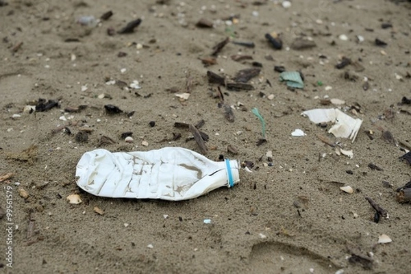 Obraz Plastic pollution sea