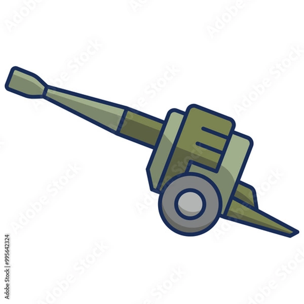 Obraz Artillery icon vector design template basic RGB