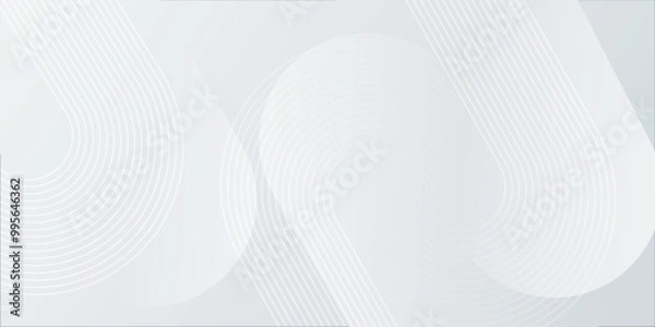 Fototapeta abstract white background modern design Vector illustration