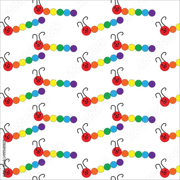 Fototapeta rainbow inset pattern design