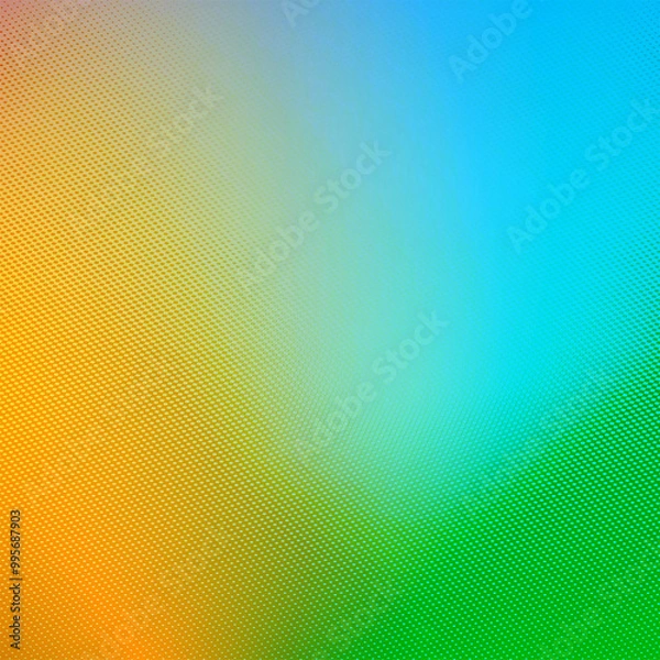 Fototapeta Colorful background. Blue and green gradient design square illustration, Usable for social media, story, banner, poster,  events, party, online Ads, celebration, and design works