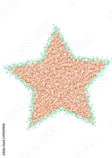 Obraz Volume orange star symbol