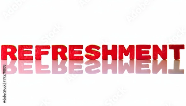 Obraz Refreshment word