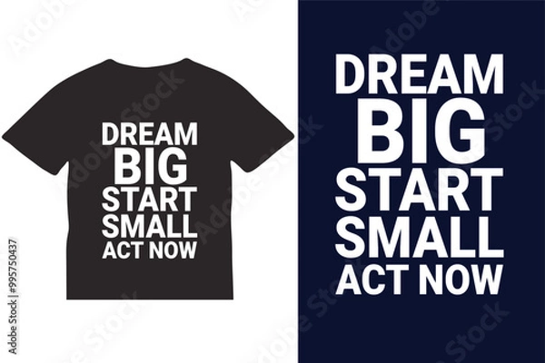 Obraz Minimalist Typography T-shirt Design