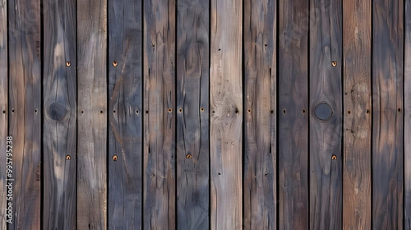 Fototapeta woodenboardwalk decking surface pattern seamless, texture wooden background. Generative AI.