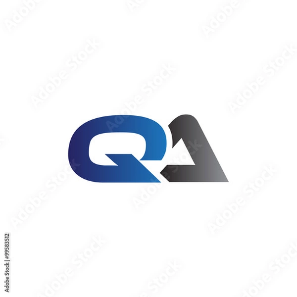 Obraz Simple Modern letters Initial Logo qa