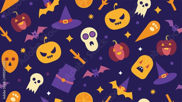 Fototapeta seamless pattern with monsters