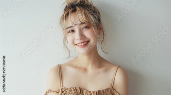 Obraz ファッションモデルの若い女性