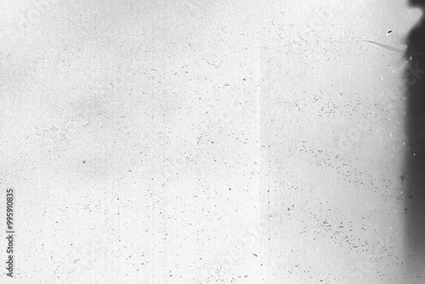 Fototapeta Distressed black texture. Dark grainy texture on white background. Dust overlay textured. Grain paper noise particles. Rusted white effect. Grunge design elements, image background