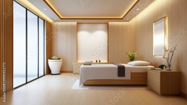 Obraz Minimalist Spa Room Interior Design
