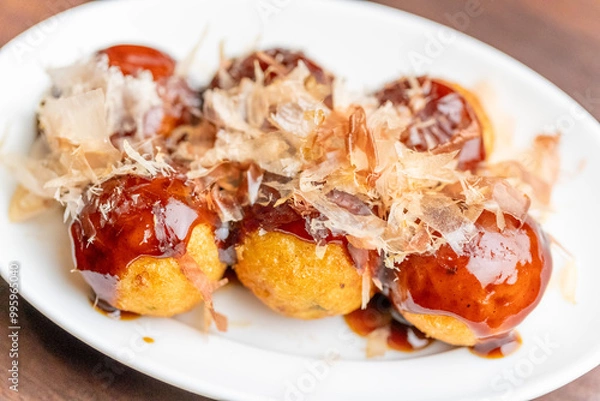 Obraz シンプルなたこ焼き