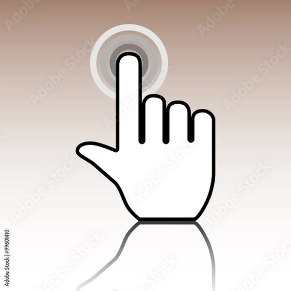 Fototapeta Hand icon pointer