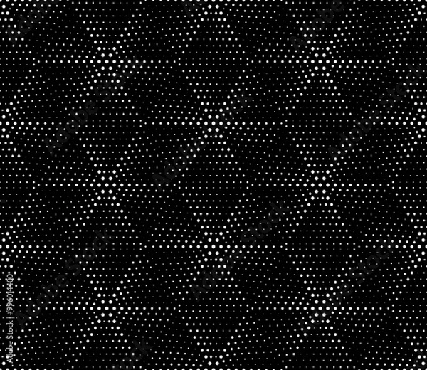 Fototapeta Black and white background. Vector seamless texture. Modern geometric background. Dot grid.
