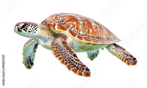 Fototapeta Sea Turtle animal wildlife zoo, Transparent background