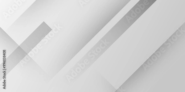 Obraz Elegant abstract background with grey lines with shadow. Grey abstract background geometry shine and layer element vector for presentation design. Modern lines pattern futuristic technology concept. 