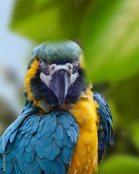 Obraz blue and yellow macaw