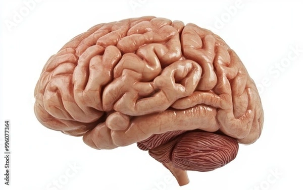 Fototapeta Brain isolated on white background