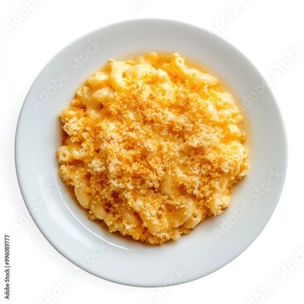 Fototapeta Creamy Mac and Cheese with Crispy Topping