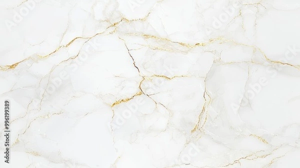 Fototapeta Seamless White and gold marble texture background design for your creative design , isolated on white background, , copy space for text,
