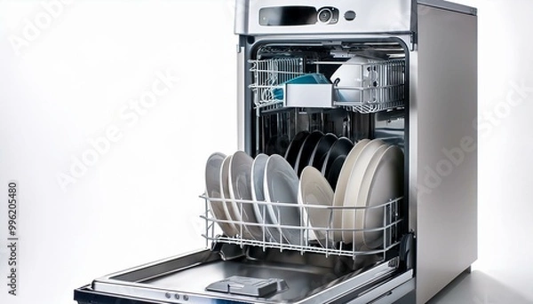 Fototapeta dishwasher white background 
