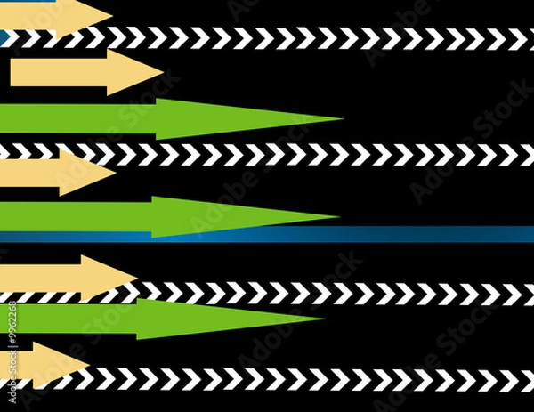 Obraz lots of arrows vector illustration