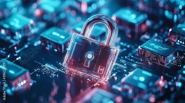 Fototapeta Data Protection and Internet Security