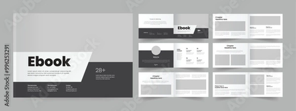 Obraz eBook design clean eBook layout template