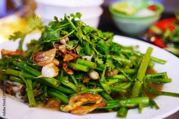 Fototapeta 空芯菜炒め