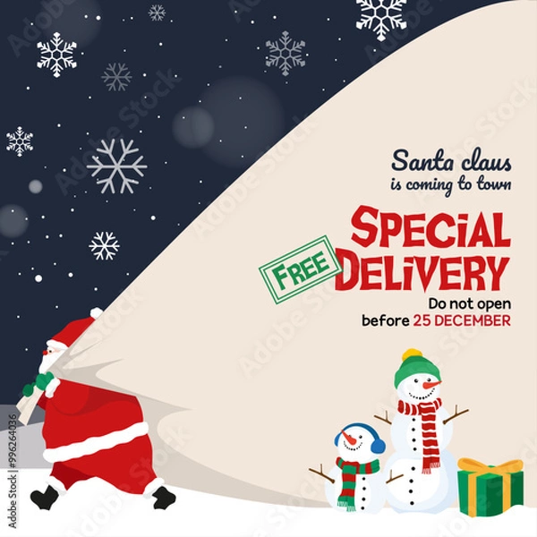 Obraz A special gift brought by Santa