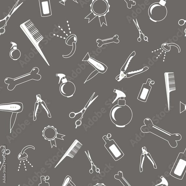 Obraz seamless background grooming