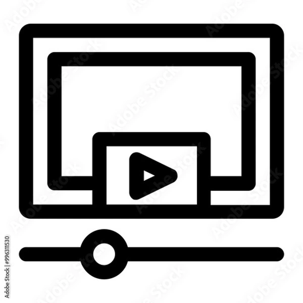 Obraz video tutorial icon