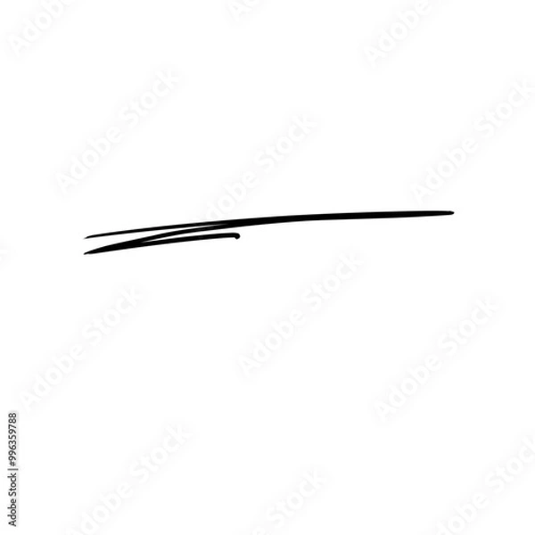 Obraz Hand Drawn Stroke Line Underline