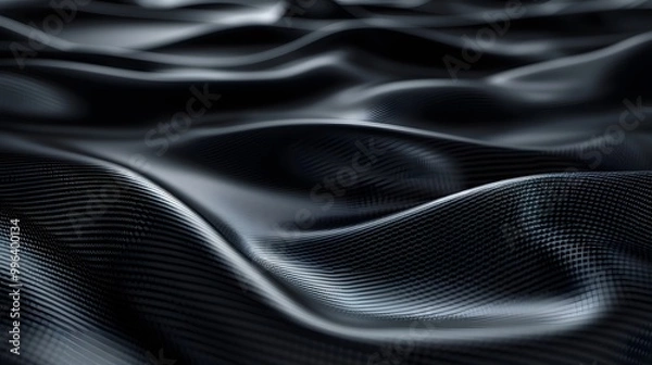 Fototapeta Elegant Dark Carbon Fiber Abstract Background for Modern Design and High-Tech Aesthetic Appeal