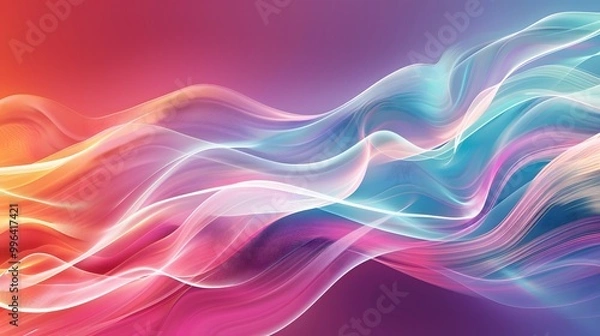 Fototapeta Vibrant and Modern Colorful Abstract Background Perfect for Eye-Catching Wallpaper and Creative Projects
