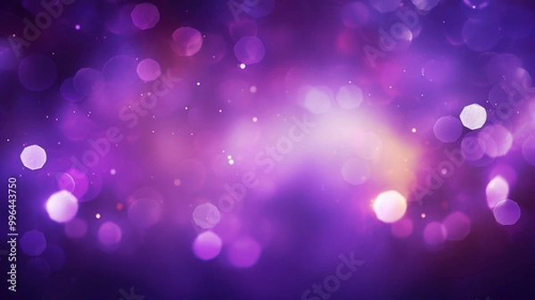 Obraz Blur bookeh colorful lights or flashes on a violet color background