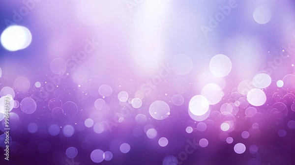Obraz Blur bookeh colorful lights or flashes on a light purple color background