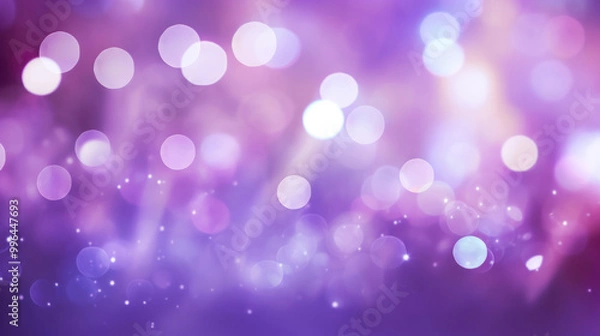 Fototapeta Blur bookeh colorful lights or flashes on a light purple color background