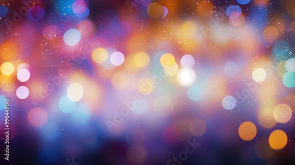 Fototapeta Blur bookeh colorful lights or flashes on a colorful color background