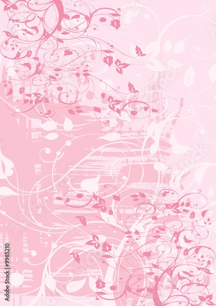 Fototapeta grunge floral rose