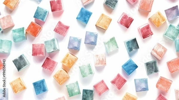 Obraz Colorful cubes pattern