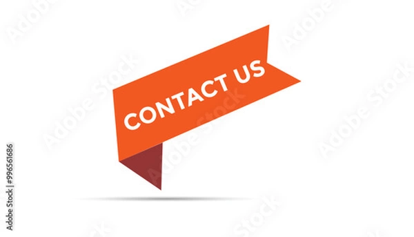 Fototapeta Contact Us button web banner templates. Vector Illustration 