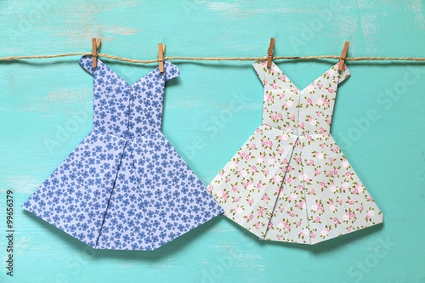 Obraz Origami dresses