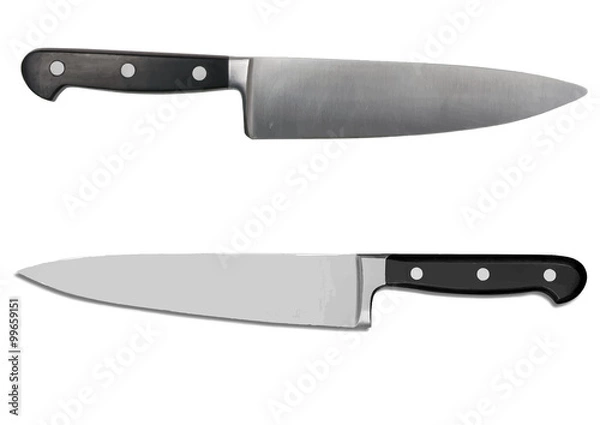 Obraz Knife on a white background.Vector