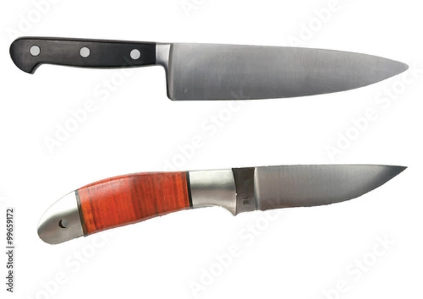 Obraz Knife on a white background.Vector