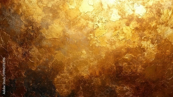 Fototapeta Abstract gold textured background with warm tones.