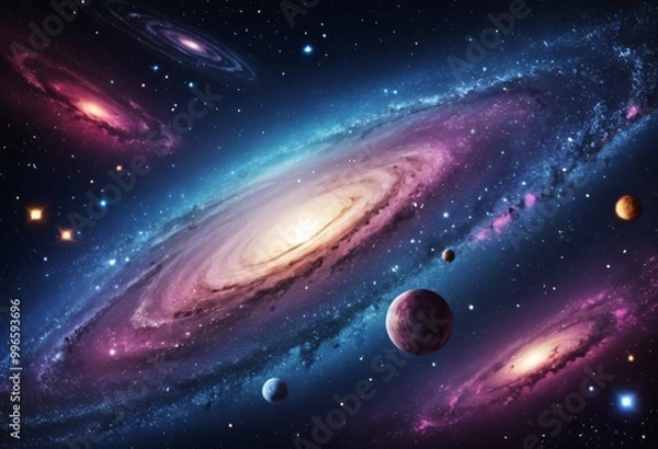 Fototapeta Cosmic Galaxy Background