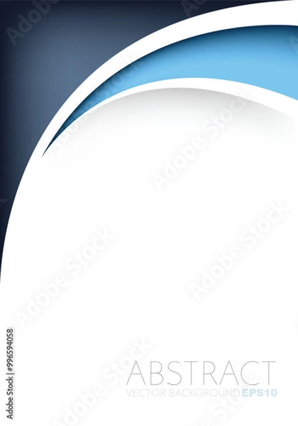 Fototapeta graphic vector curve line overlap background for text and message design