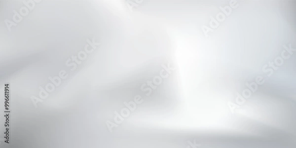 Fototapeta Silver foil background with metal mirror texture. Chrome gradient surface abstract